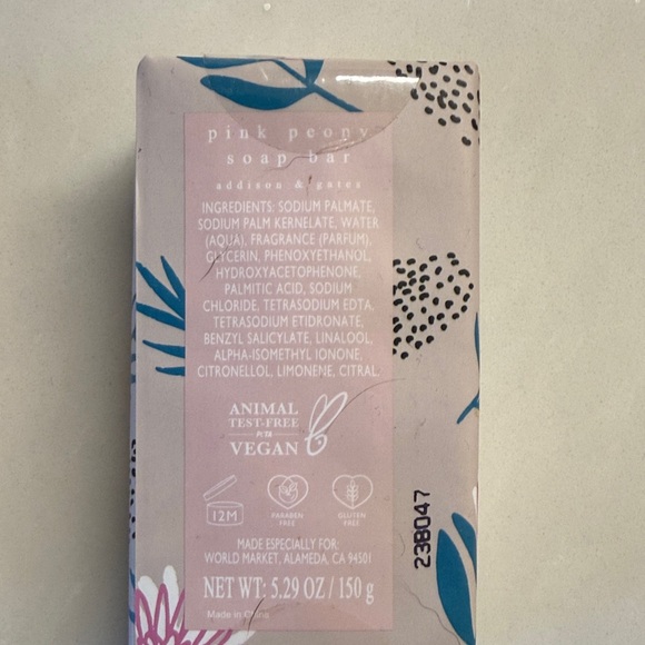 Floral Pink Peony Soap and Hand Cream Set - Picture 6 of 6